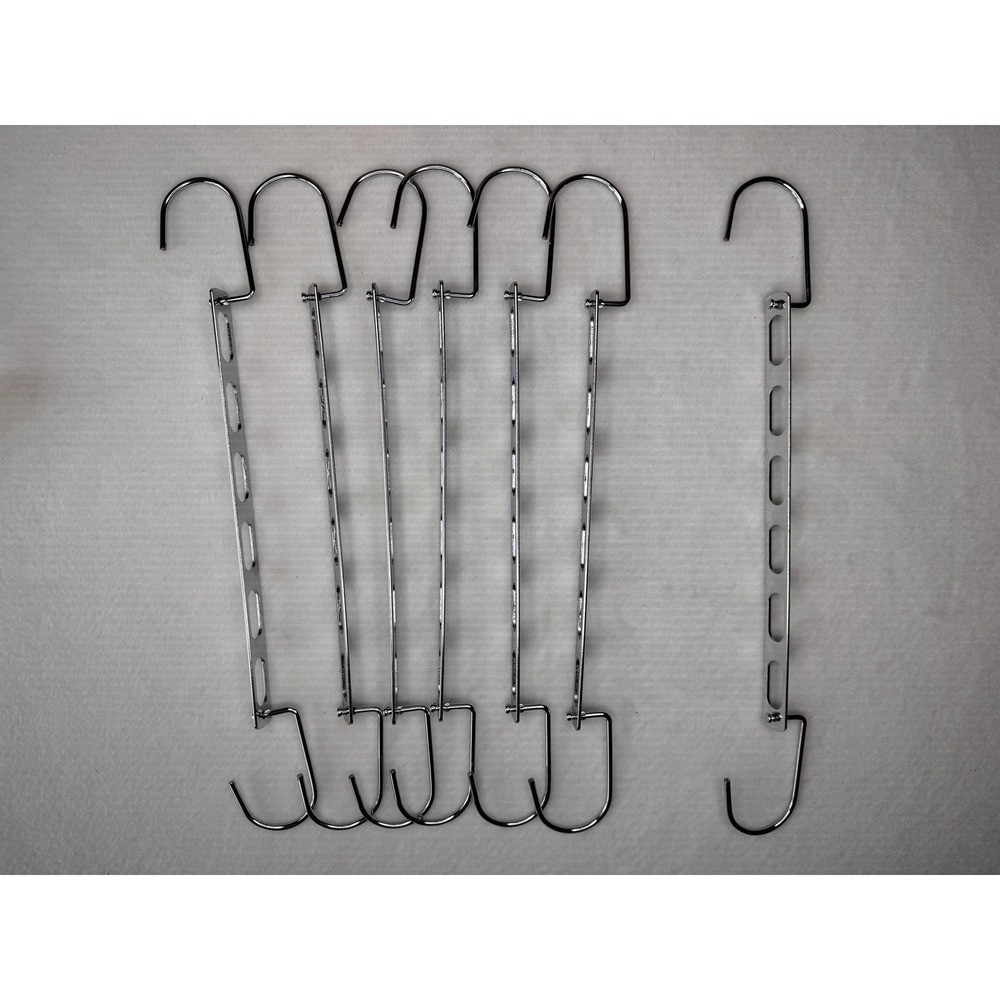 6 Metal Magic Hangers Closet Organizer Storage Solutions Space Saving Hooks NEW